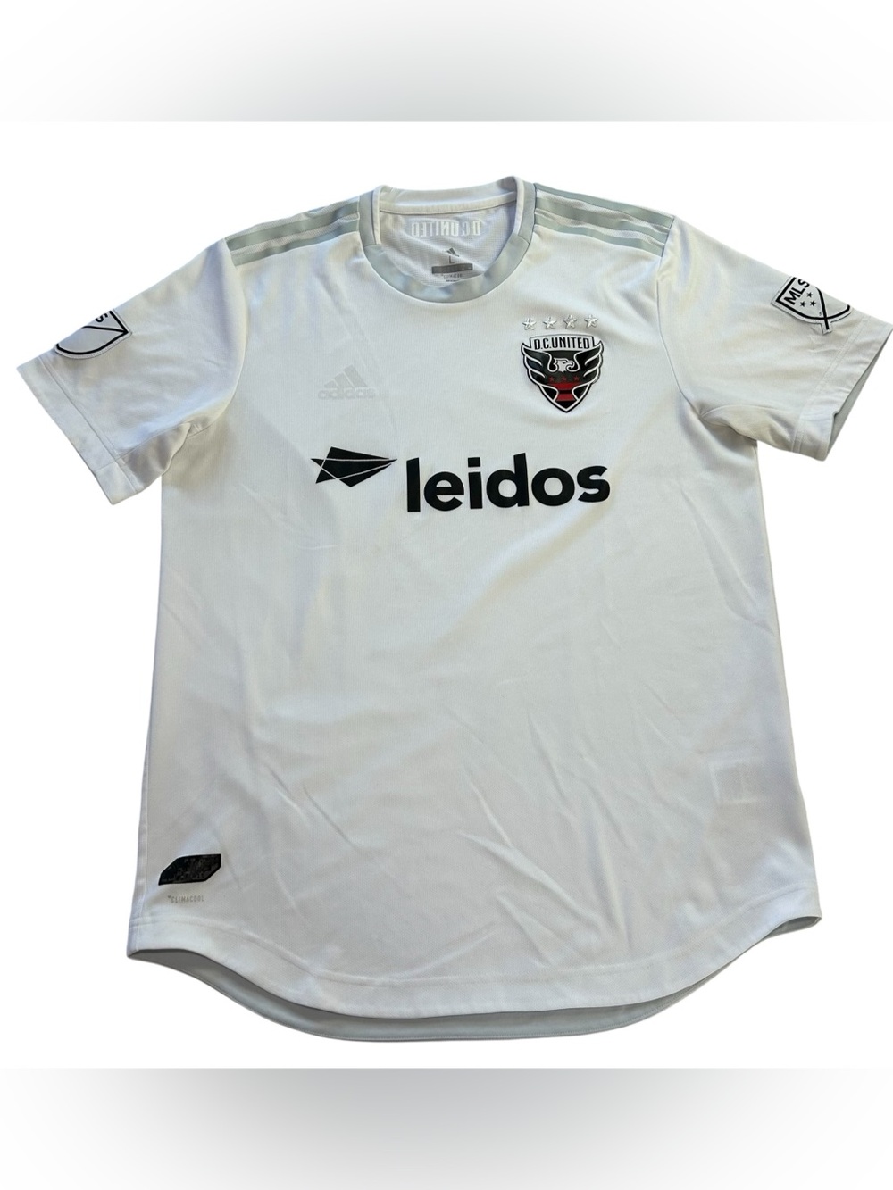 Adidas D.C. United MLS 2019/2020 Away Authentic Jersey Men’s White Soccer size L